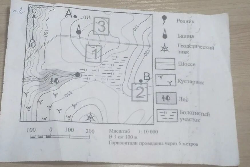 Определите расстояние от родника до башни. Определите направление от башни на точку б. определите направление. направление нагрузки на плане от точки. определите направление на предмет 5 класс география.
