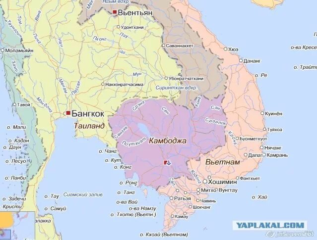 В какой стране находится камбоджи. Местоположение Камбоджи на карте. Камбоджа границы на карте. Камбоджа политическая карта.