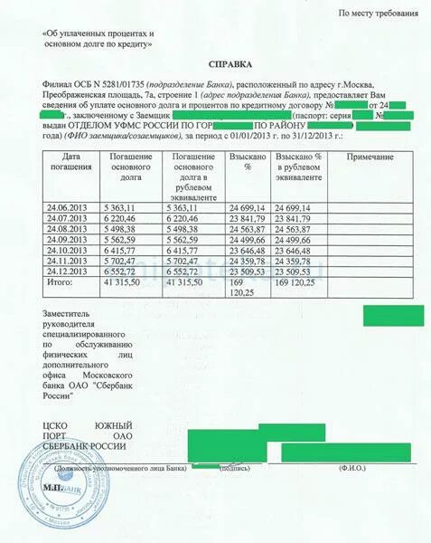 Сбер решения вычет. Справка по уплате процентов по кредиту Сбербанк. Справка об уплате процентов по ипотеке. Справка банка о выплате процентов по ипотеке. Справка об остатке задолженности по ипотеке Сбербанк.