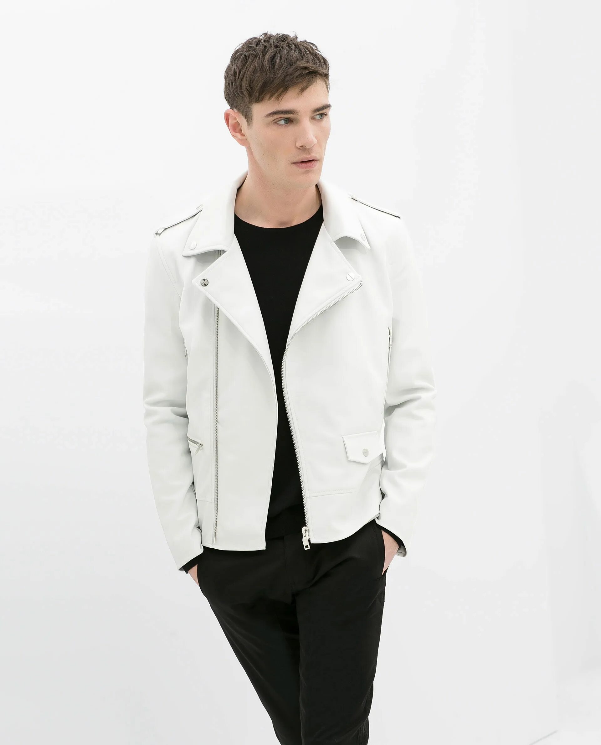 White jacket. Белая кожанка Zara мужская. Zara men куртки belie. Faux Leather Biker Jacket Zara man. Zara косуха мужская белая.