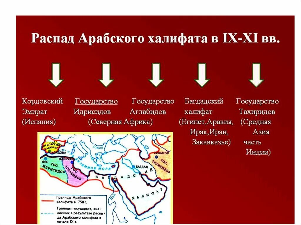 Халифат распался. Распад арабского халифата схема. Причины распада арабского халифата халифата. Распад арабского халифата. Возникновение Ислама арабский халифат.