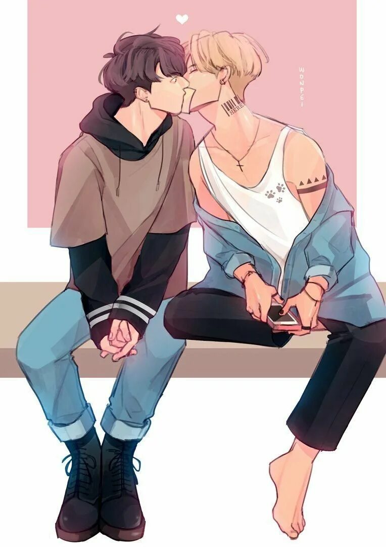 Юнмины флафф. Чигуки. BTS Vkook Art омегаверс. Чигуки БТС. БТС яой.