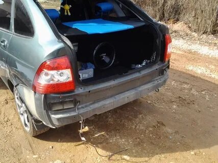 Приора без заднего бампера