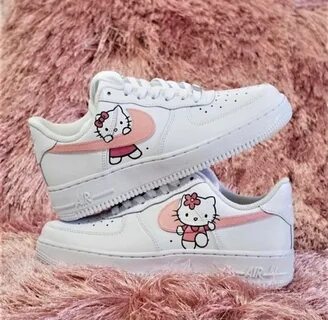 hello kitty nike air force 1. Custom Nike Hello Kitty Shoes Custom Nike .....