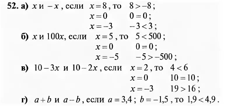 169 макарычев 7. Номер 52 по алгебре 7 класс. Алгебра 7 класс Макарычев номер 262. Алгебра 7 класс номер 100. Гдз Алгебра 8 класс номер 52.