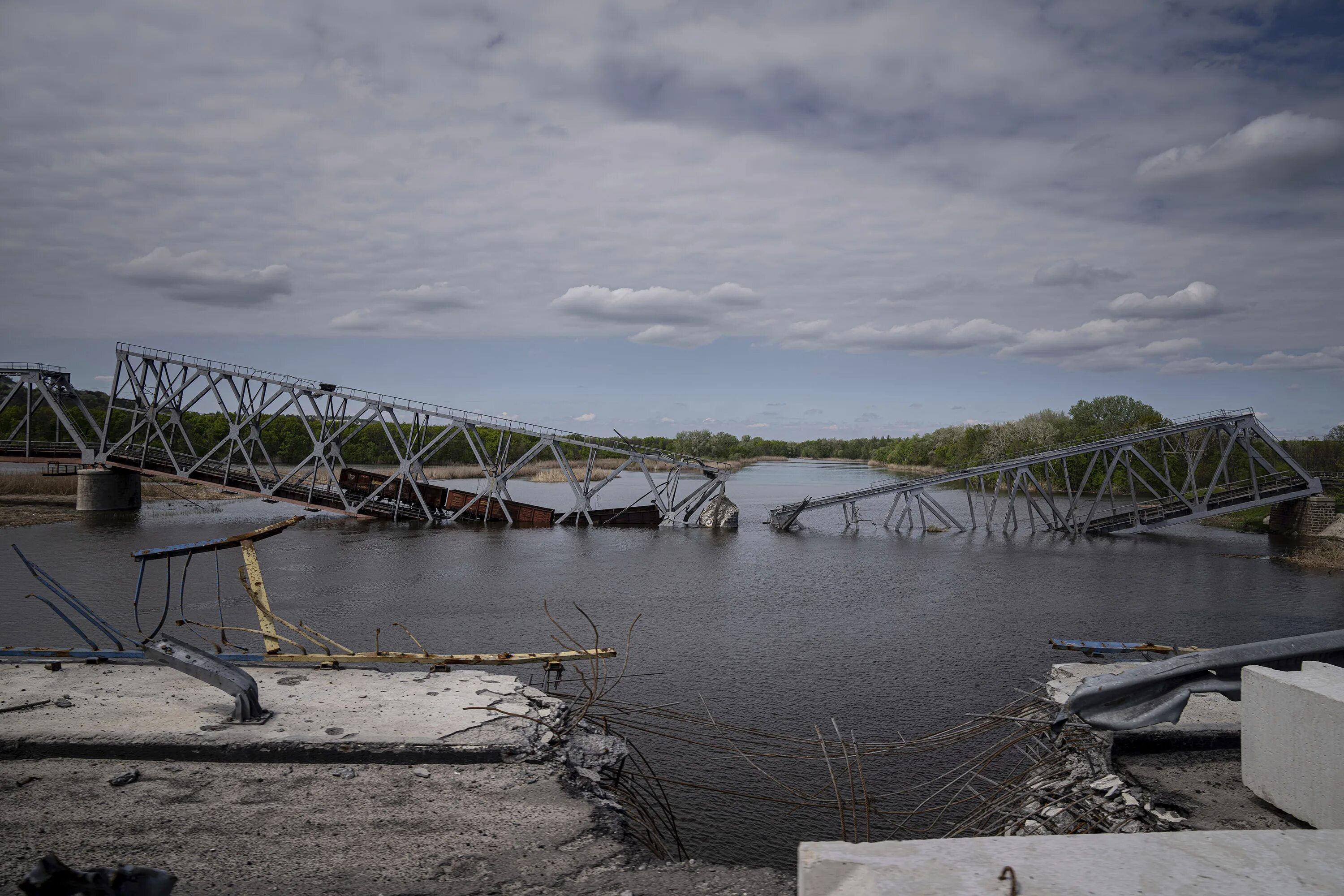 Bridge destroyed