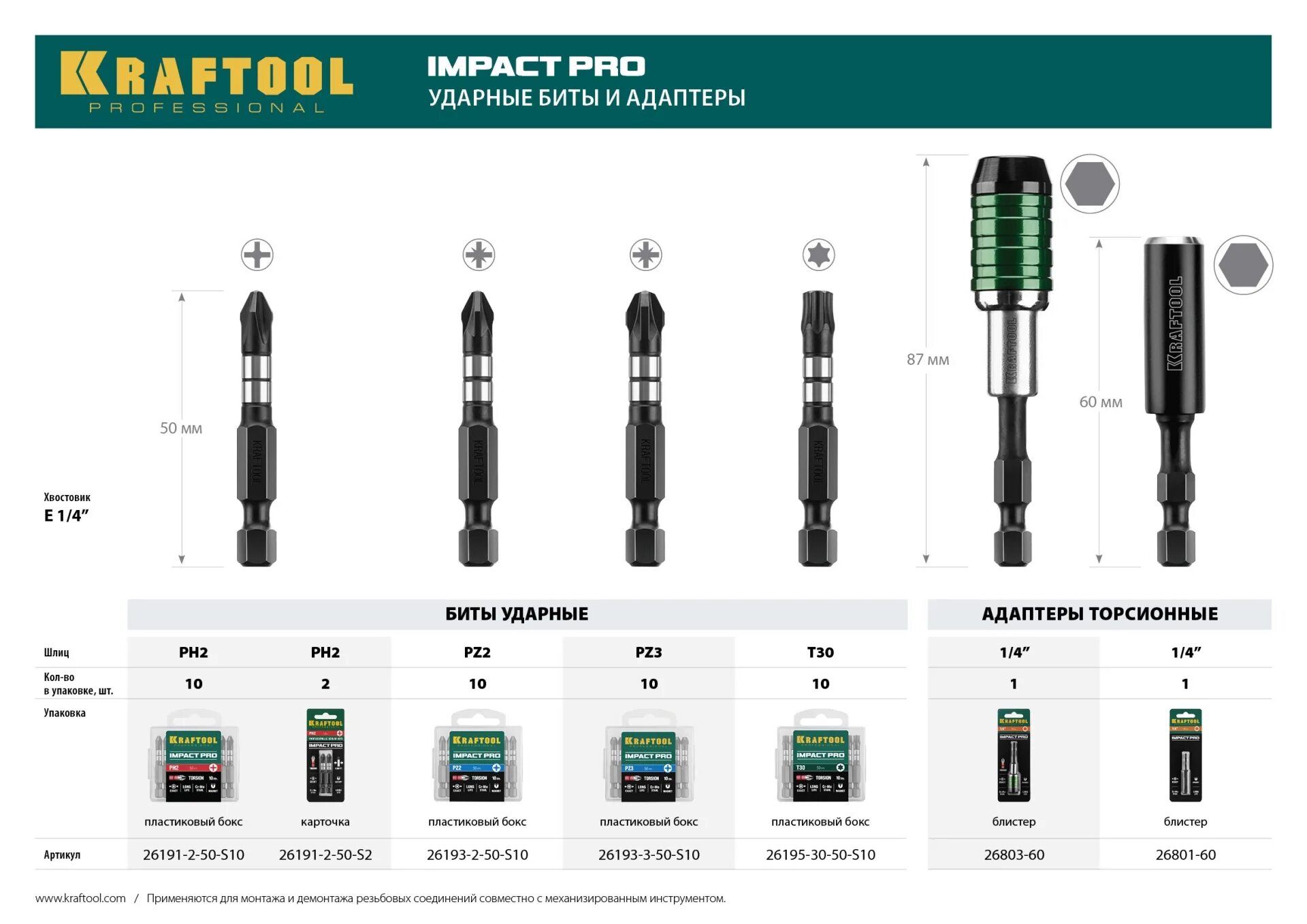 Бит э. Адаптер impact pro для бит e 1/4&quot; kraftool 26801-60. биты kraftool impact pro, torx, тип хвостовика e 1/4&quot;, tx30, 50мм,. адаптер kraftool pro impact pro для бит, для ударных шуруповертов. адаптер kraftool pro impact для бит, для ударных шуруповертов, 60мм /26803-60/.