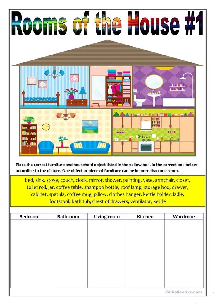 The place i live in is. Rooms in the house задания. комнаты и мебель worksheet. дом worksheets. комнаты английский for kids worksheet.