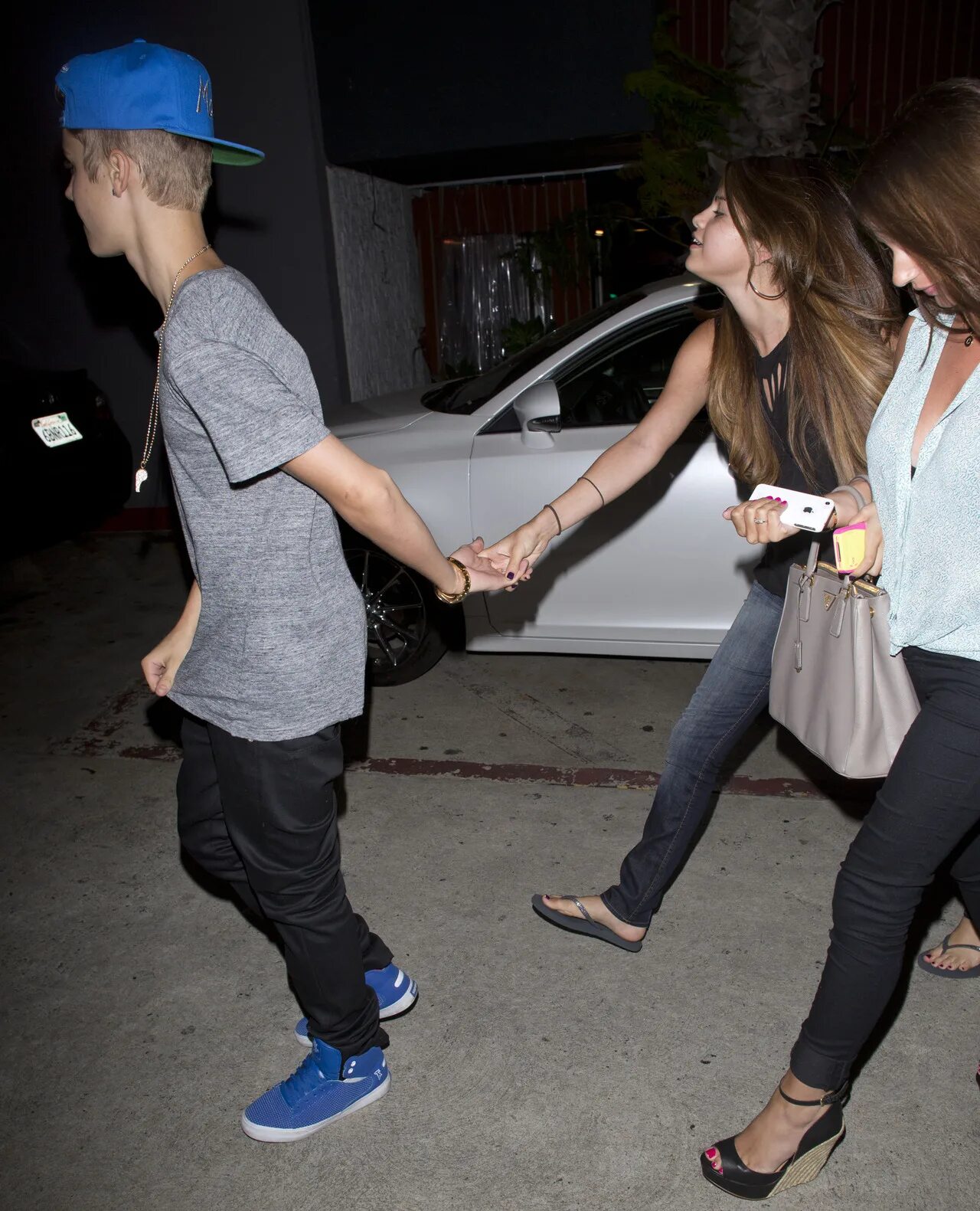 Selena Gomez and Justin Bieber.