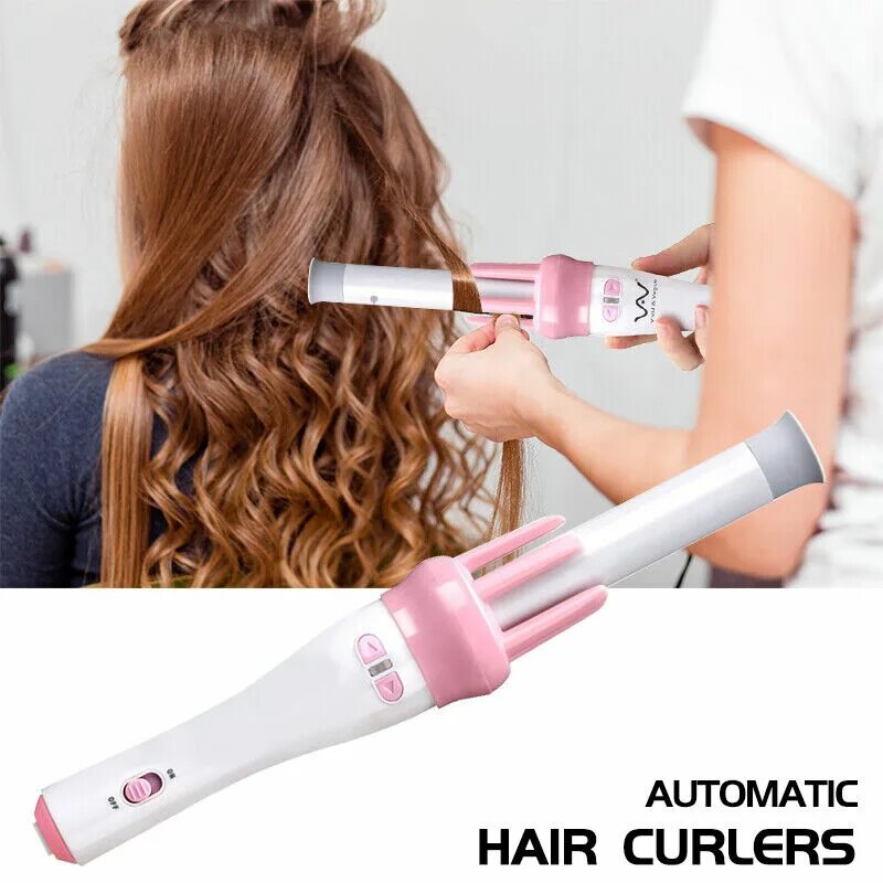 Automatic curler. Styler hair Waver styling Tools hair Curlers Electric Curling. Плойка для завивки волос Cordless Automatic hair Curler. Щипцы для волос 2 in1 Curling Iron hair Straightener Salon Curler Pro Curling hair Style us Plug. Утюжок Magic hair Curl.