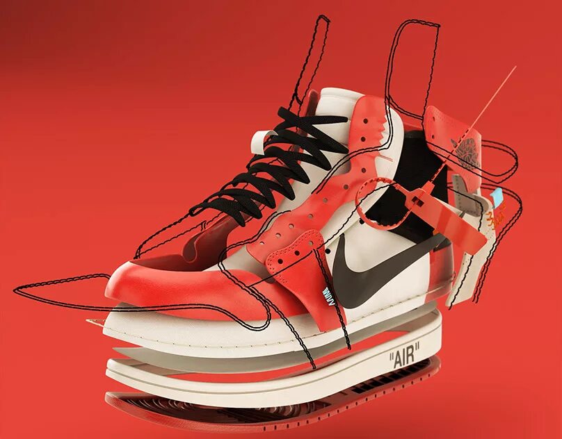 X high. 3d model Nike Air Jordan. SIMS 4 off White Air Jordan.