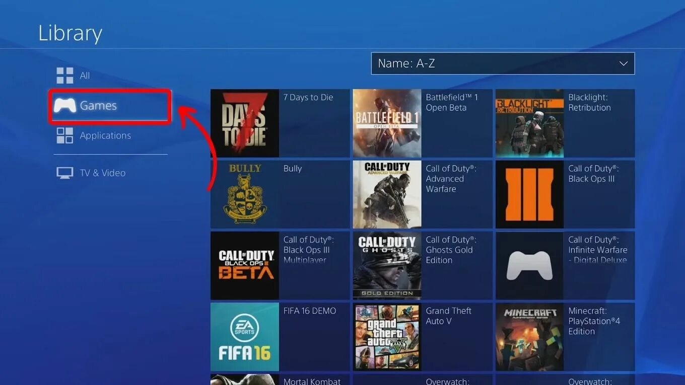 Play games удалить. Библиотека PLAYSTATION 4. Как удалить игру на ПС 4. Как удалить игру на плейстейшен 4. Как удалять игры на PLAYSTATION 4.