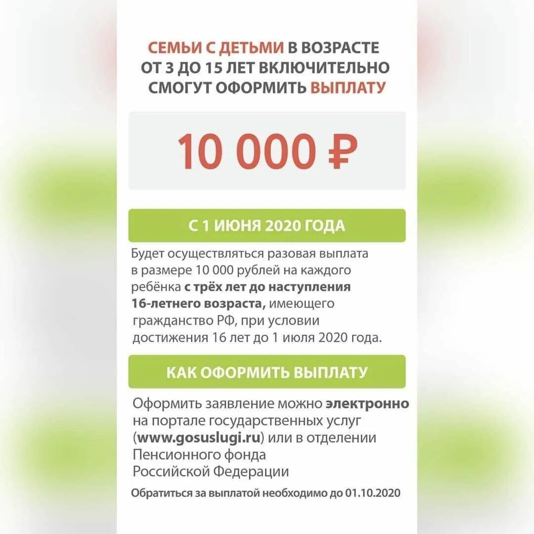 Оформить детскую выплату