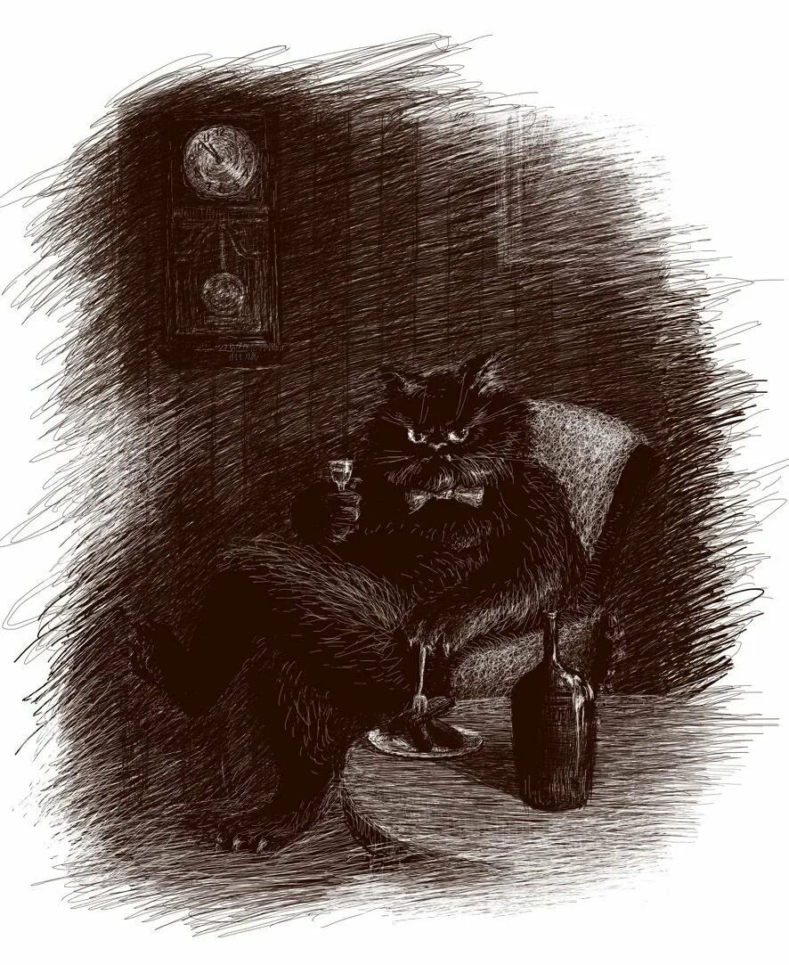 Кот бегемот тише а то они услышат. Кот бегемот из мастера и маргариты.