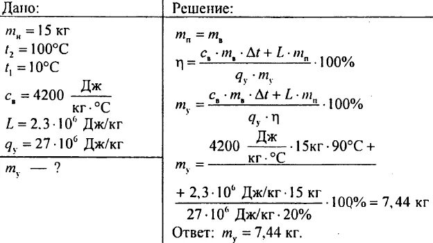 Из воды взятой при 10