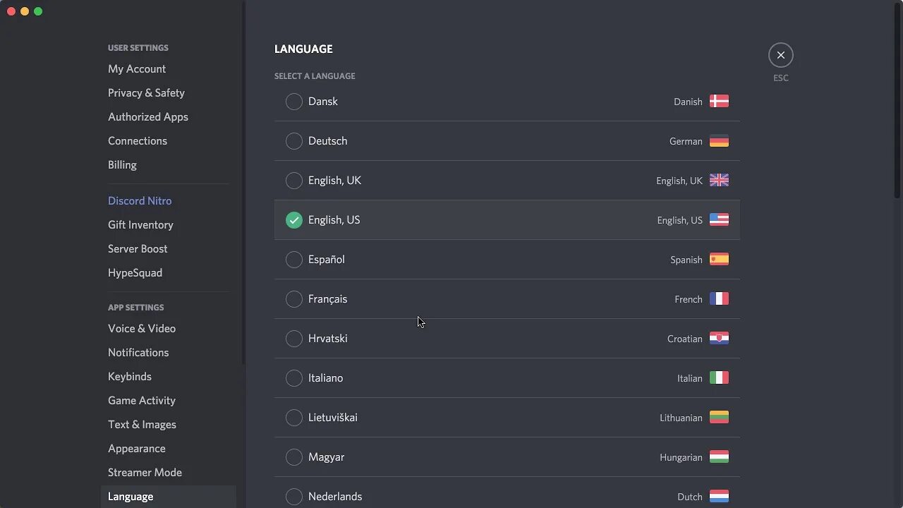 Как поменять язык в Дискорле. Изменить язык в дискорде. Как сменить язык в discord. Изменить голос в дискорде.