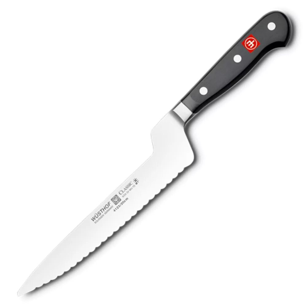 Кухонные ножи 20 см. Wusthof ножи. Wusthof Classic. Нож пила кухонный.
