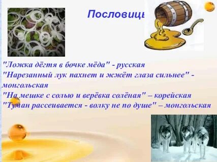 Значение пословицы ложка дегтя в бочке меда