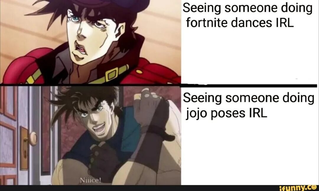 Jojo Phantom Blood meme. See someone do doing