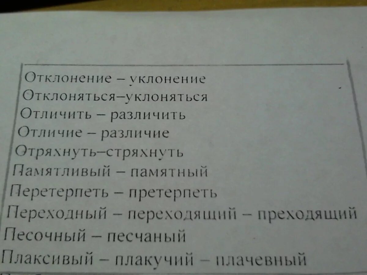 Паронимы это. Отклонился пароним. Уклониться пароним. Отклониться уклониться паронимы