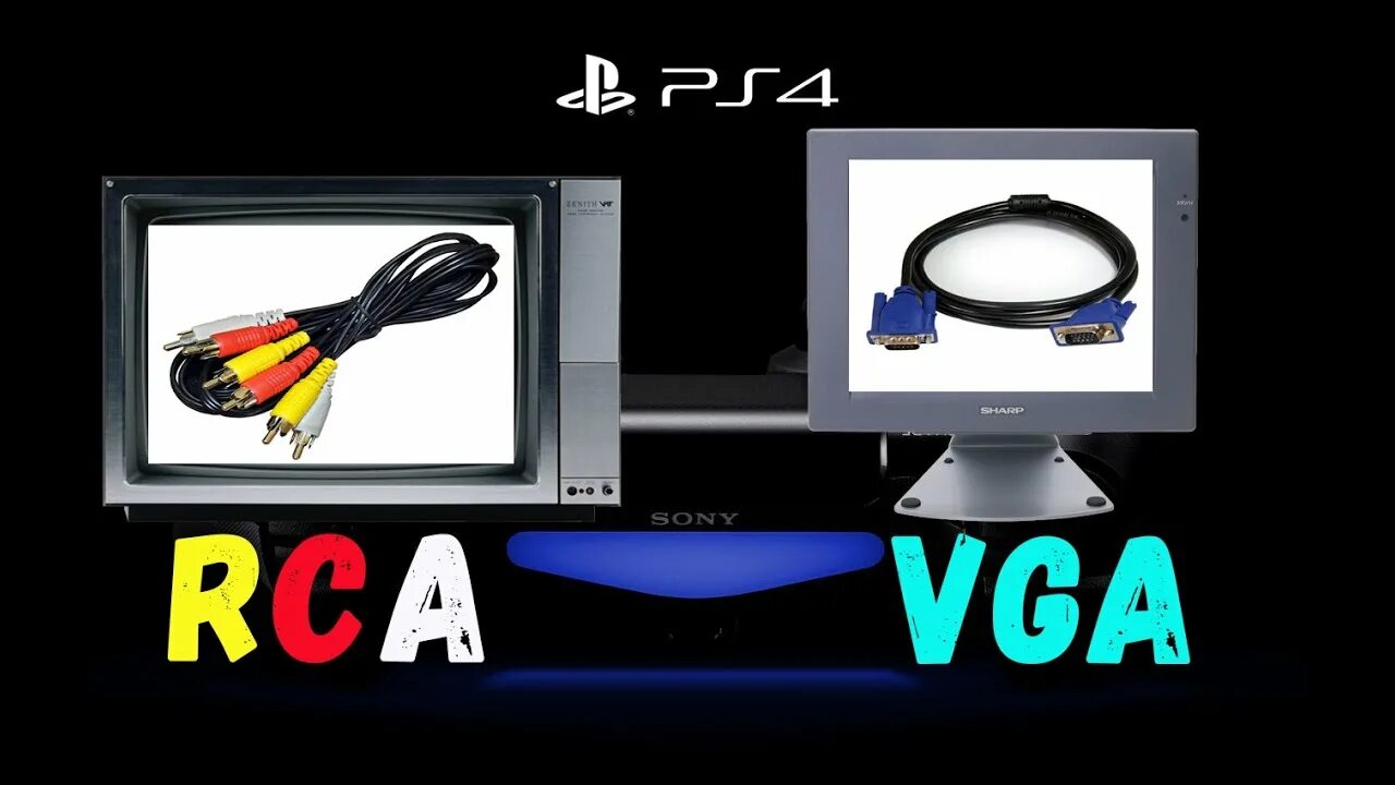 Как подключить ps4 к монитору без hdmi