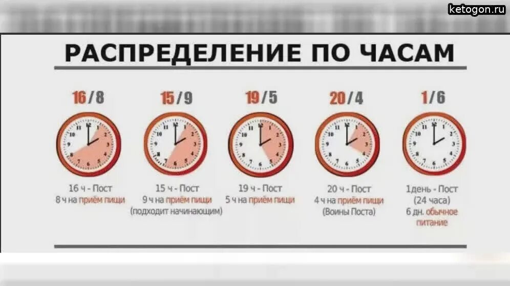 Как питаться на интервальном питании 16 8