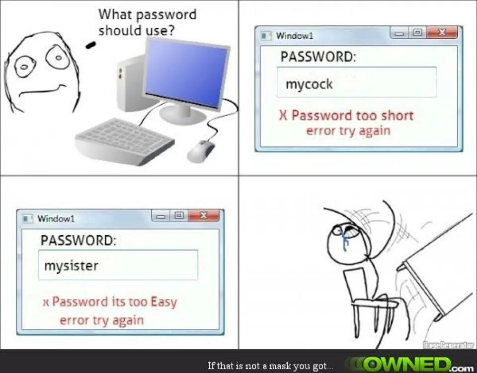 It s easy to use. What a password. Password funny. The password is too short. Gag введите password.