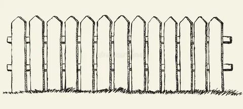 Как нарисовать забор карандашом