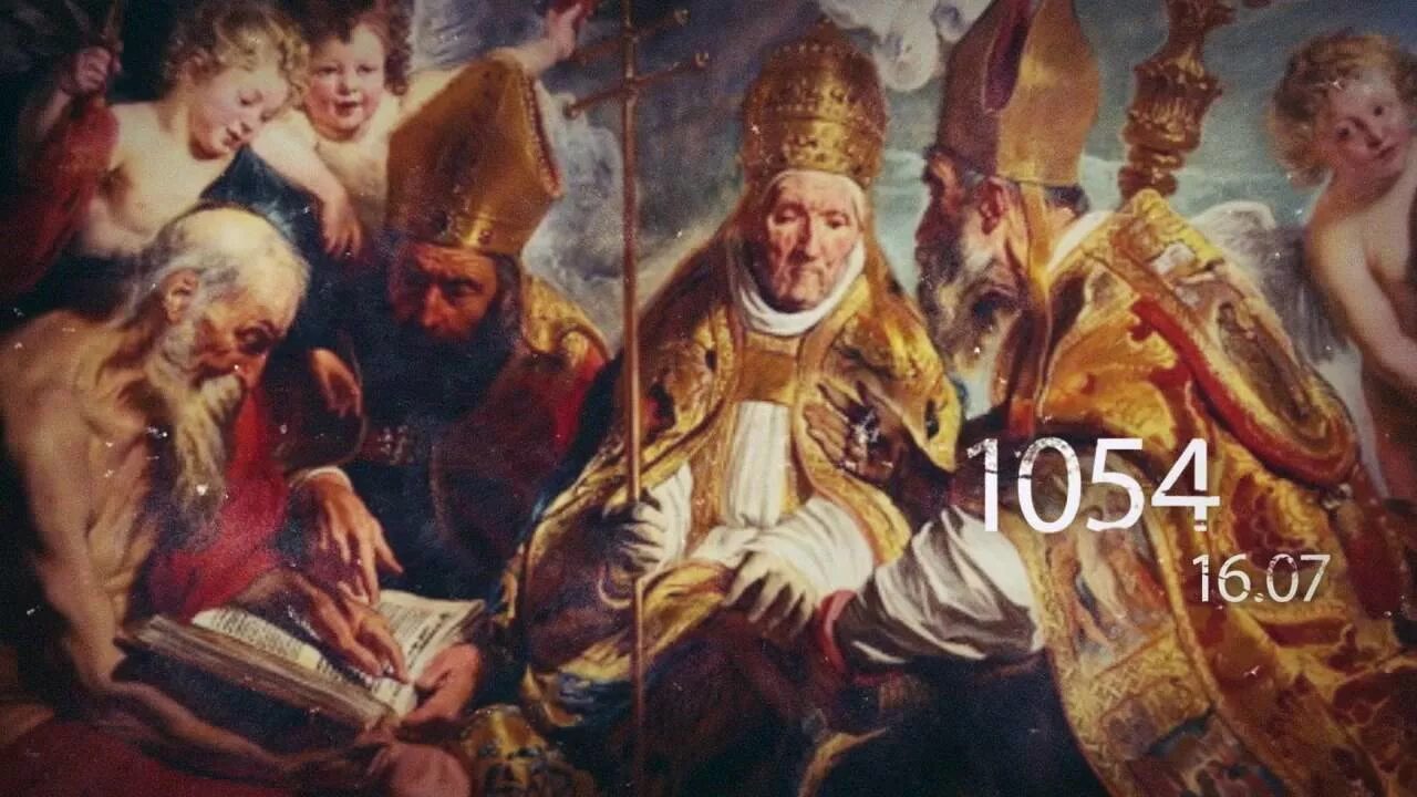 Первый раскол церкви. Великая схизма 1054. Якоб Йорданс Великая схизма. Великая схизма христианской церкви 1054. Великая схизма 1054 картина.