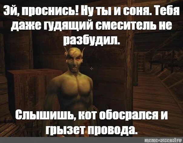 Ты не буди вулкан остывший. Ну ты и соня тебя даже вчерашний шторм не разбудил мем. эй проснись ну ты и соня. morrowind mem. ну ты и соня джиуб мем.