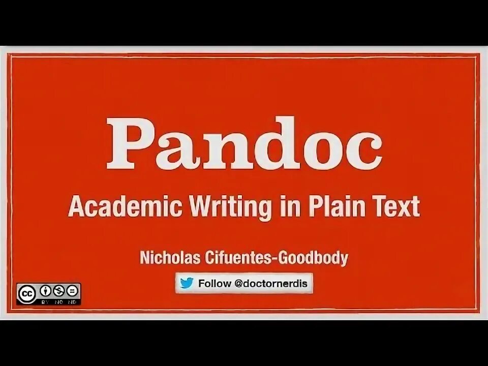 Pandoc. Pandoc