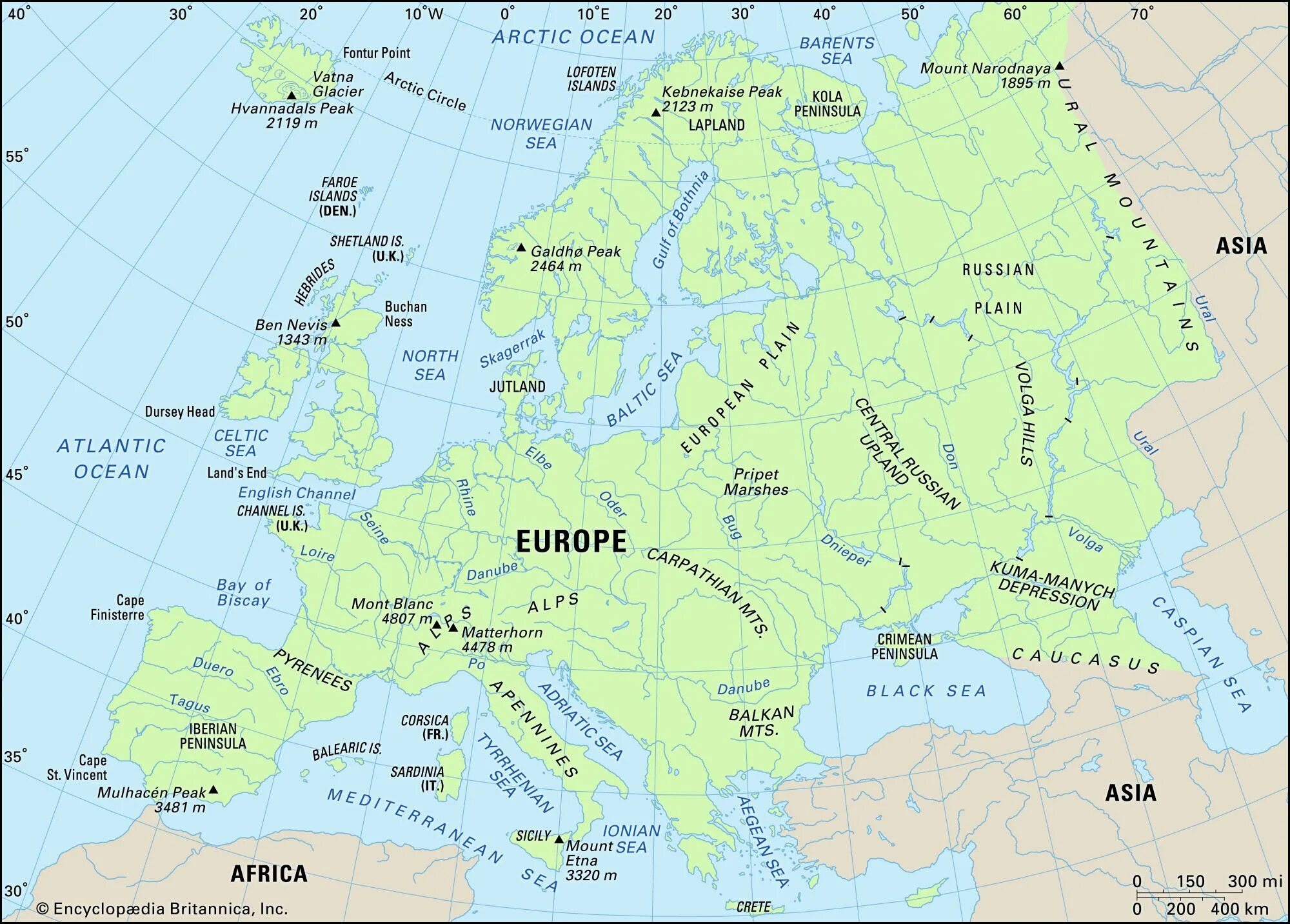 Океаны восточной европы. Карта Европы с границами. Европа на карте границы Европы.