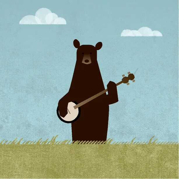 Играть на гитаре медведь
