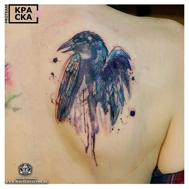Тату ворон для девушек. Тату ворона для девушек. Тату ворона на спине. Тату ворон. Тату ворона.