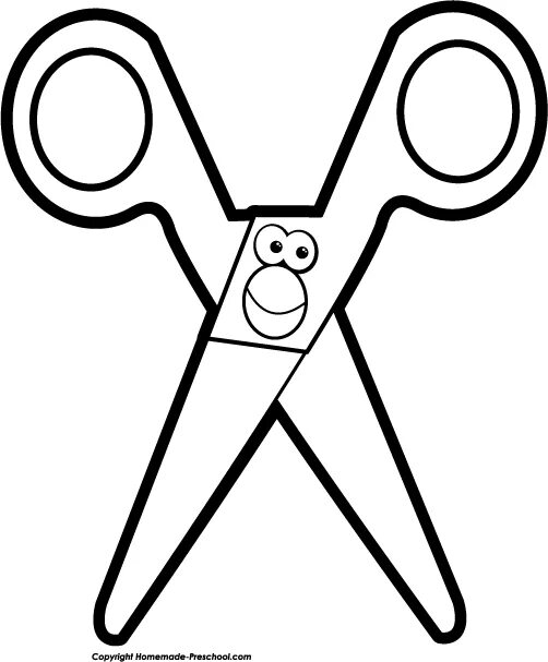 Раскраска ножницы для детей распечатать scissors%20coloring%20pages Clip art, Coloring pages, Clipart black and white