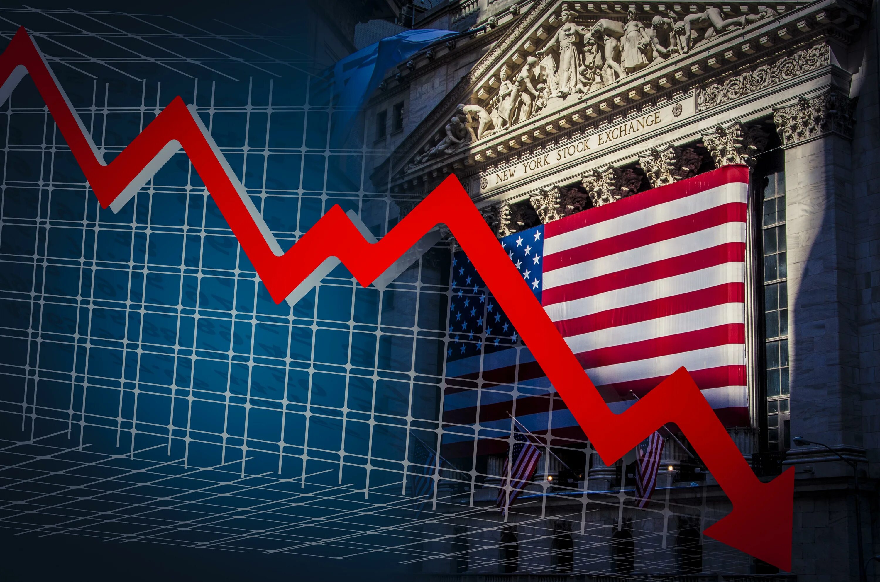 Down market. Биржевой крах фон. Финансовые аналитики США. Стрелка вниз экономика. Stocks down.