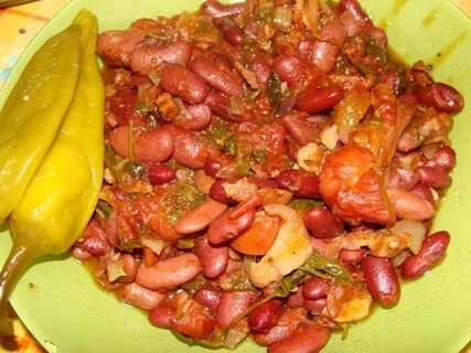 Мясо с морковью и фасолью