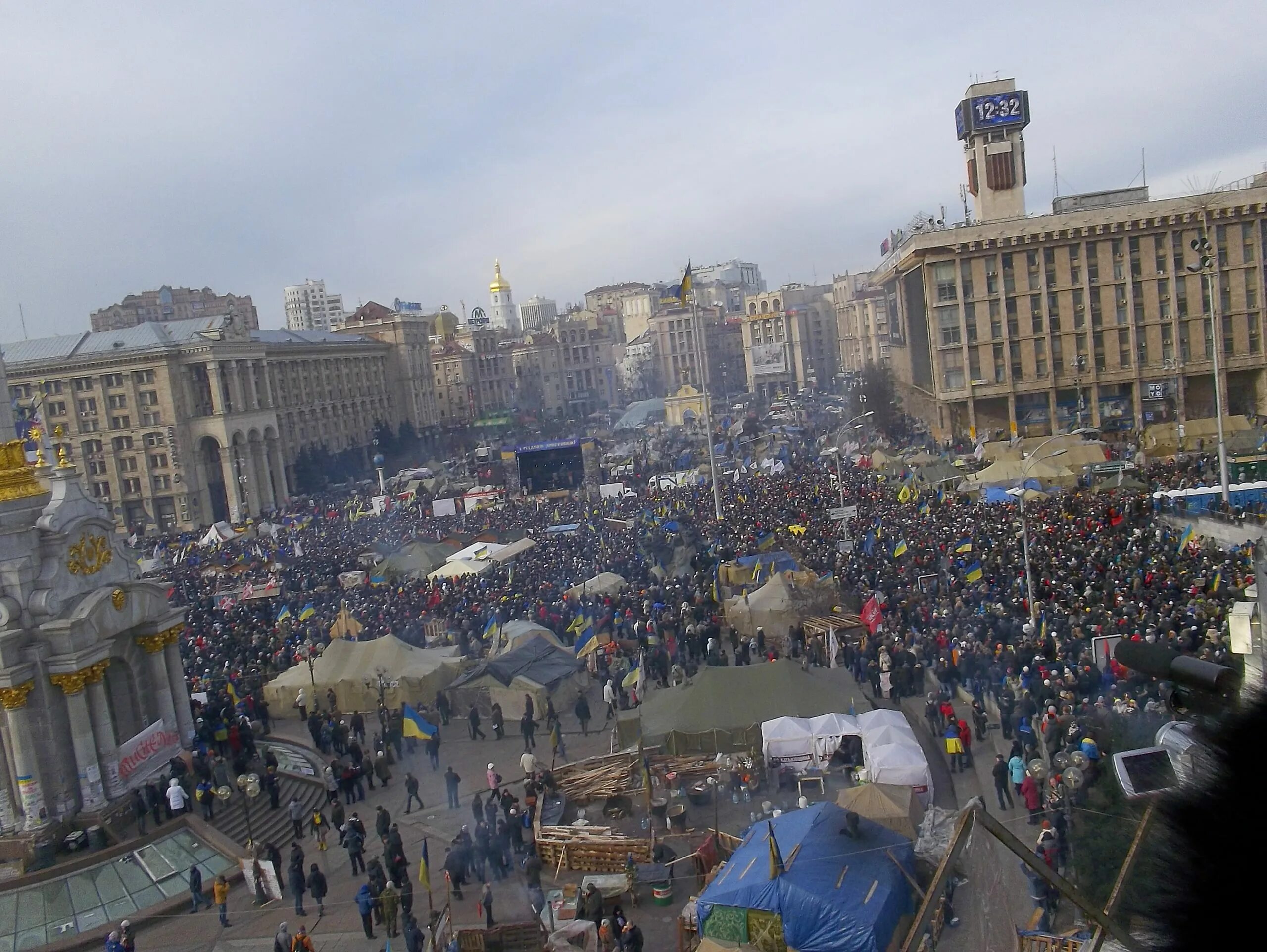 Майдан Незалежності 2013. Майдан Незалежності. Вид с Майдана. Новый майдан 2024