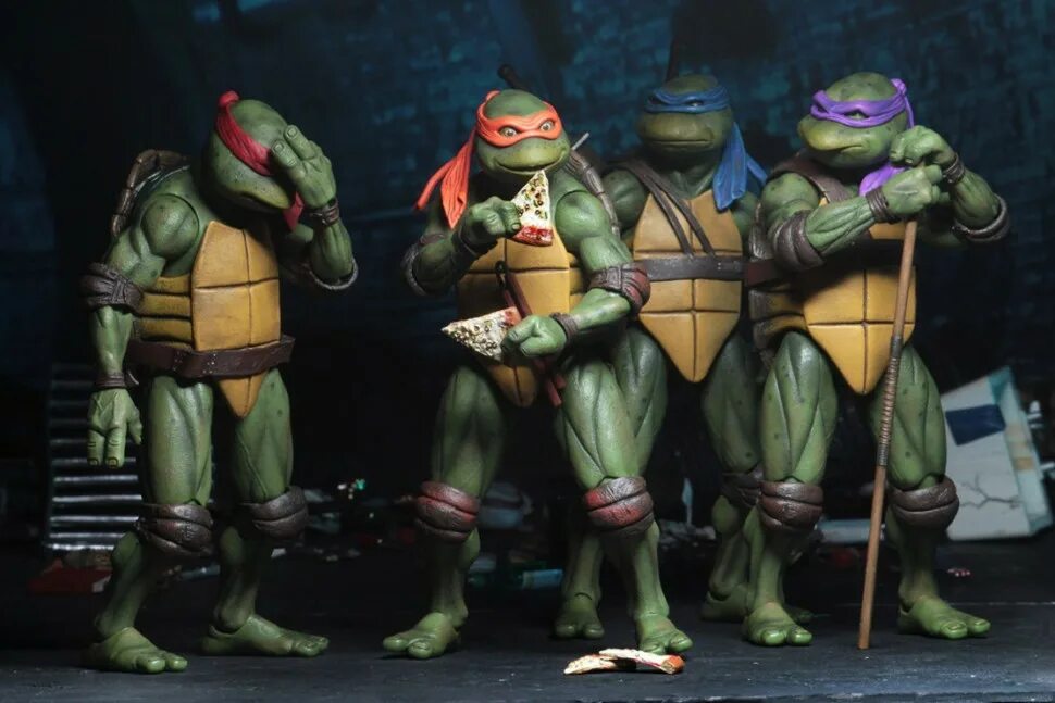 Ninja turtles купить. Черепашки ниндзя 1990. Микеланджело Черепашки-ниндзя 1990. Черепашки ниндзя NECA. Черепашки ниндзя NECA 1990.