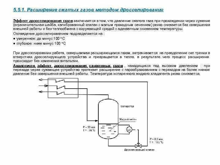 В результате охлаждения газа средняя. Дросселирование газа схема. Процесс дросселирования газа протекает при. Охлаждение газа при дросселировании. Расширение сжатого газа.