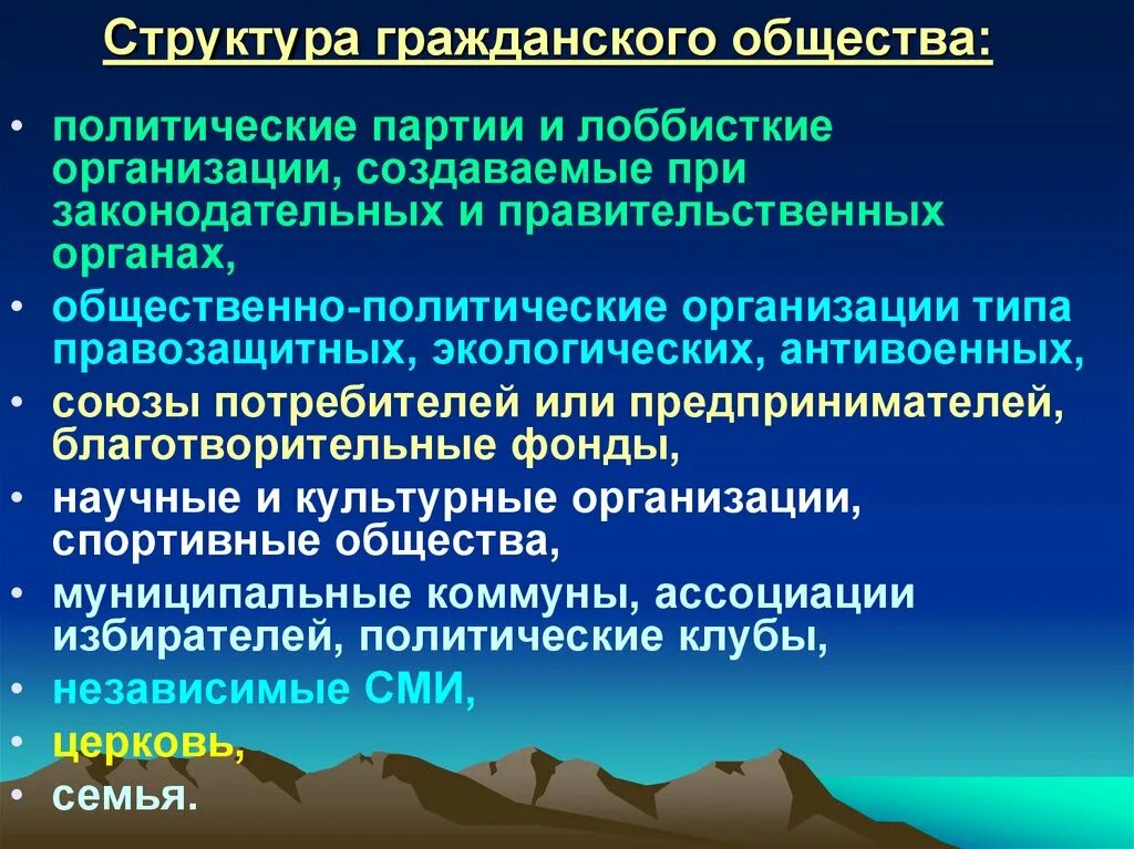 Строение гражданского общества. Политические организации гражданского общества. Политические организации гражданского общества. Структура гражданского общества. Политические институты гражданского общества.