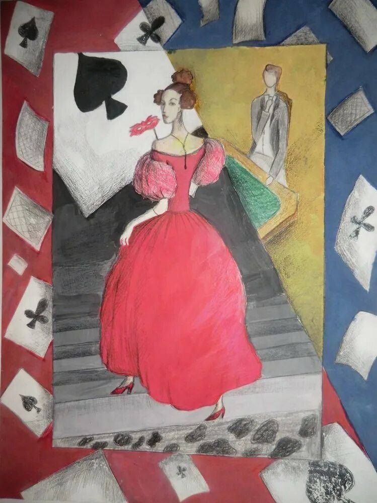 Пиковая дама фабула. Червонная королева алиса в стране чудес костюм. Пиковая дама чайковский. Иллюстрации к опере пиковая дама. Пиковая дама дети.