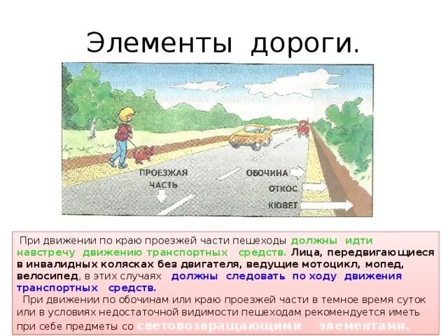 Проезжая часть элемент дороги. Элементы дороги проезжая часть. Части дороги названия. Элементы загородной дороги. Обочина элемент дороги.