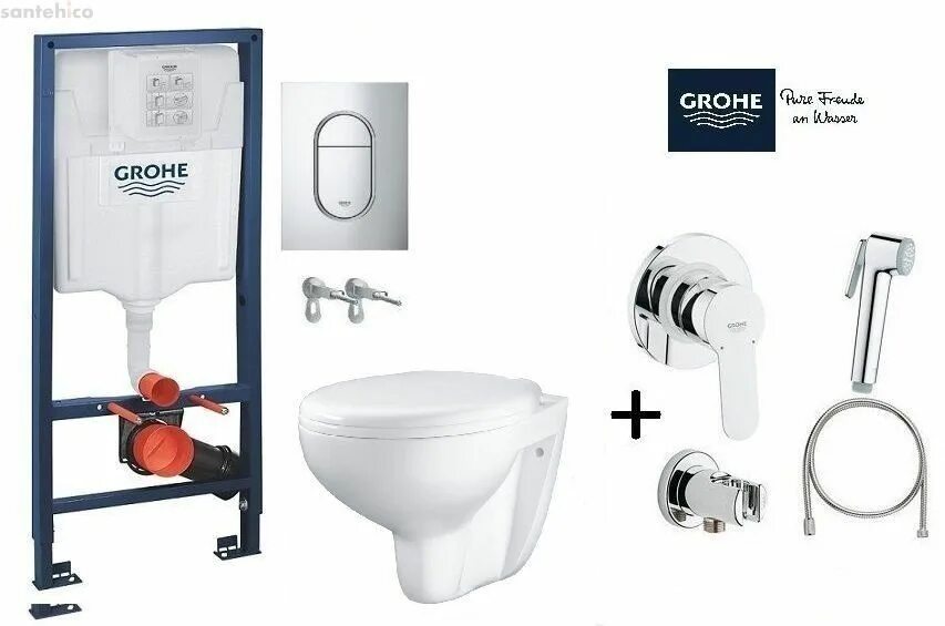 Grohe 38772001. 38772001 Инсталляция Grohe. Grohe Rapid SL [38772001]. Подвесной унитаз Grohe Euro Ceramic+инсталляция. Комплект инсталляции bau