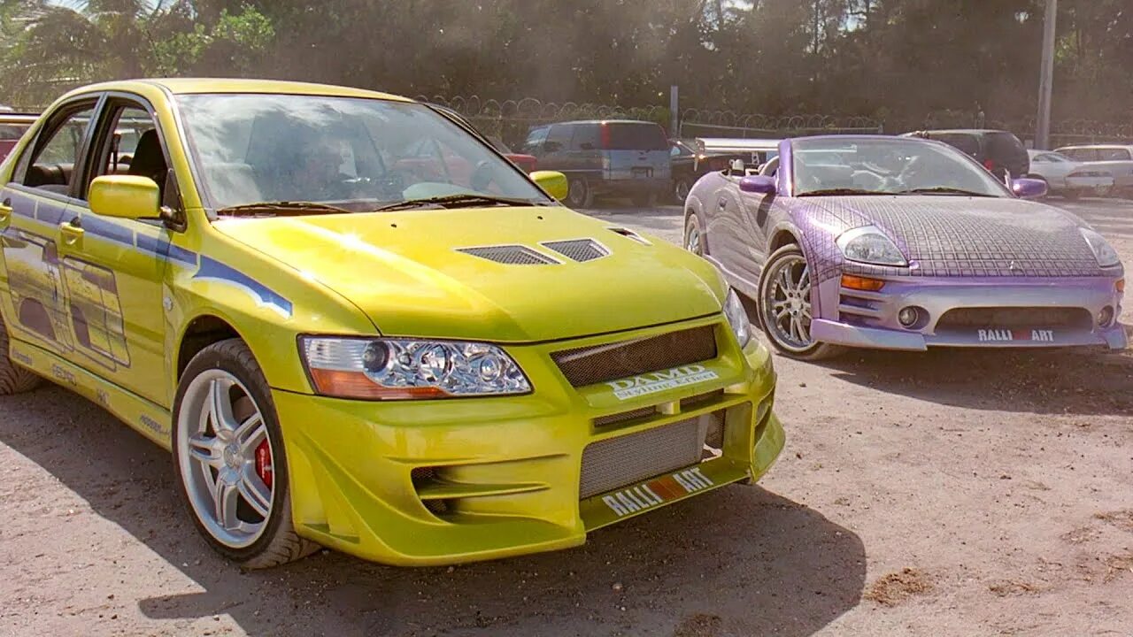 Форсаж вторая часть. Mitsubishi Lancer Evolution VII Форсаж 2. Mitsubishi Lancer Evolution Форсаж 2. Mitsubishi Lancer EVO 7 двойной Форсаж. Mitsubishi Lancer fast and Furious 2.