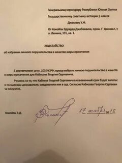 Заключение под стражу личное поручительство