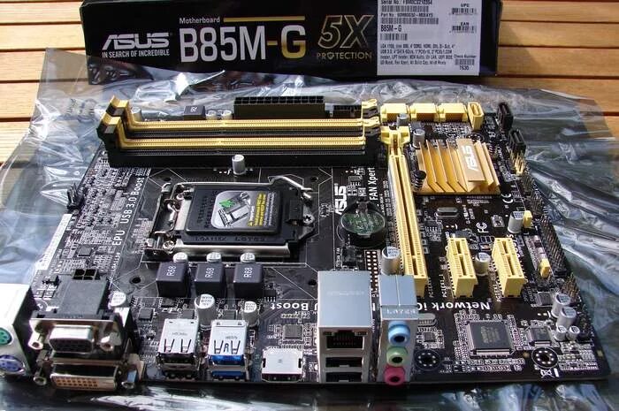 B85m f plus. Asus b85m-g (socket 1150).