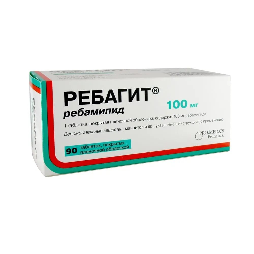 Мукоген инструкция. Ребагит 100 мг 90. Ребагит табл.п.о. 100мг n30. Ребагит таб. П.П.О. 100мг №90. Ребамипид 100 мг.