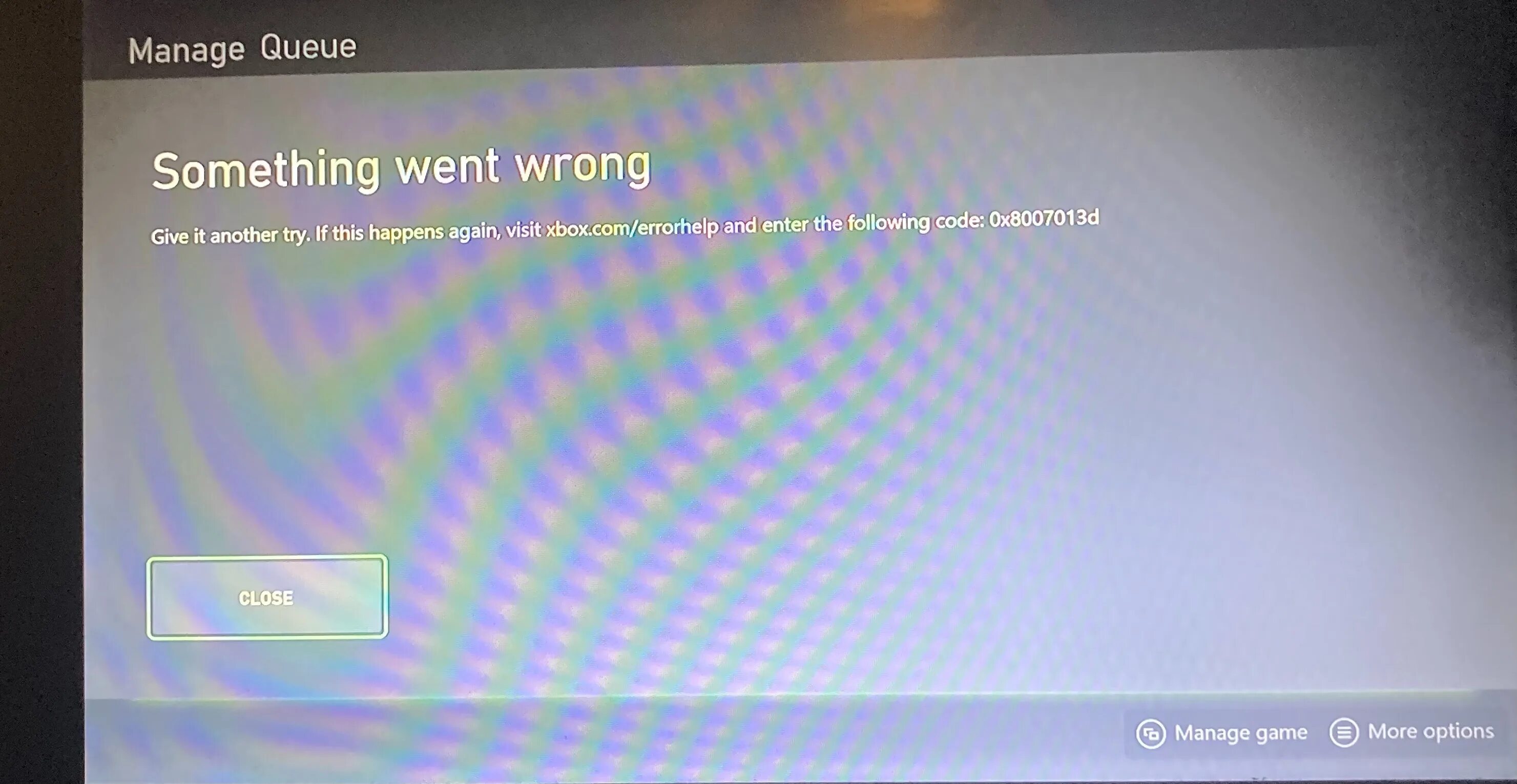 Xbox series ошибка. Сбой устранен.