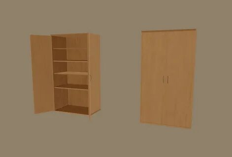 3d модель шкафа